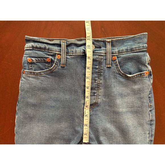 Levi’s Premium Denim Wedgie Straight Leg Button Fly Jeans Size 26 Waist - Picture 8 of 13